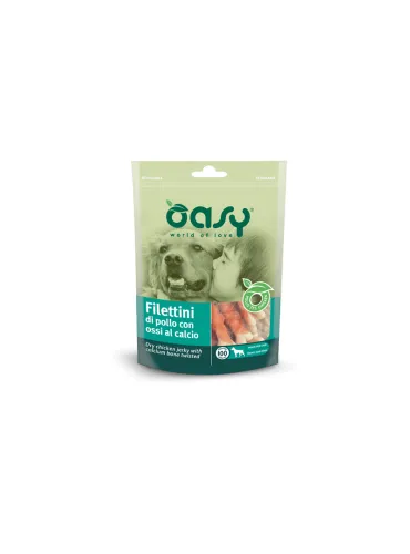 Oasy Dog Snack Filettini Pollo Calcio 100gr