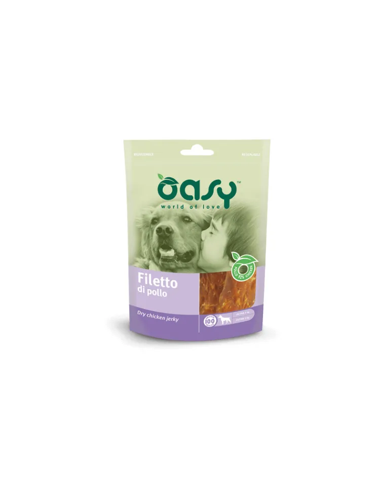 Oasy Dog Snack Filetto Pollo 100gr Busta