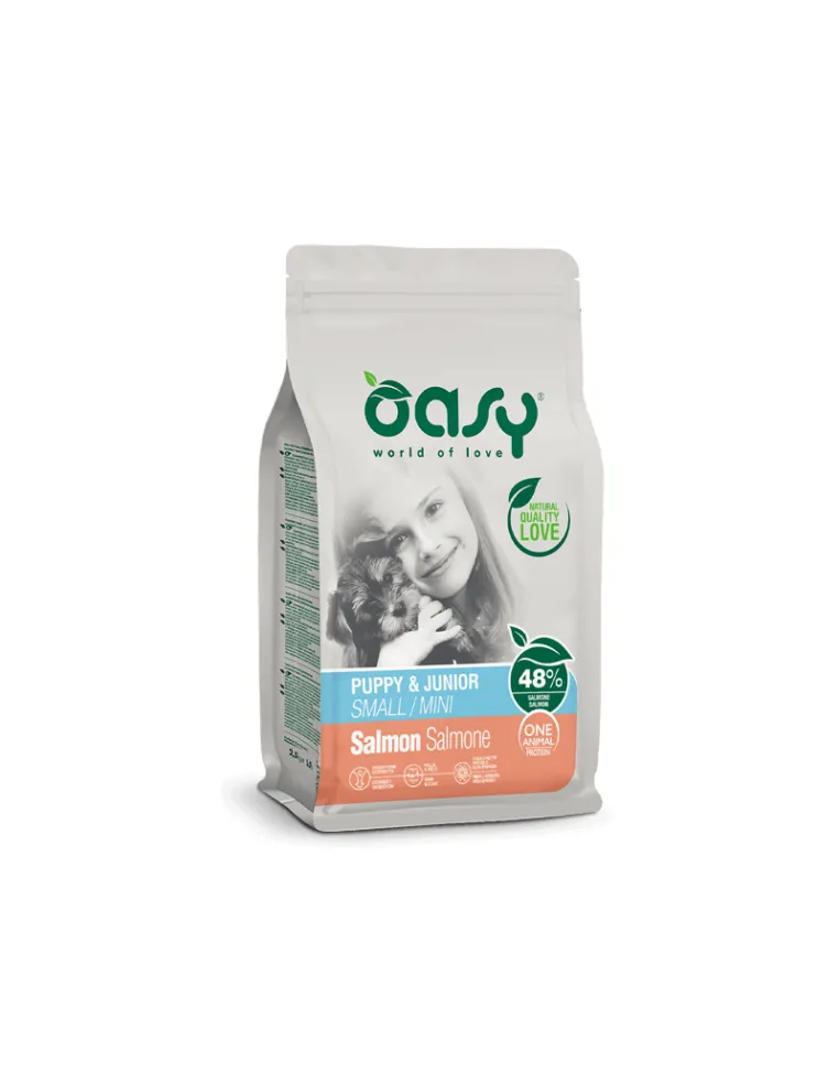 Oasy Mono Puppy Junior Salmone 2.5kg Small/Mini
