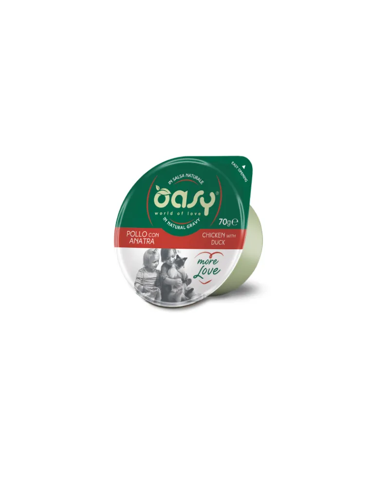 Oasy More Love Pollo Anatra 70g Cup