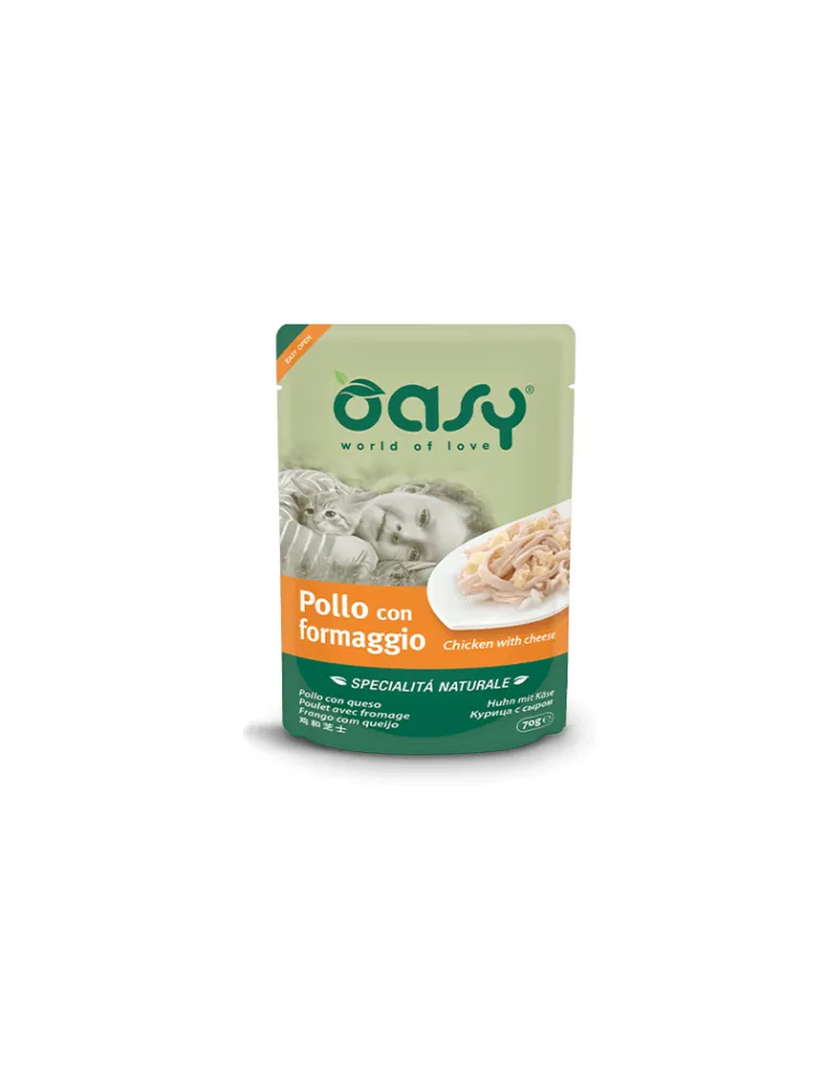 Oasy Naturale Pollo Formaggio 70g Busta