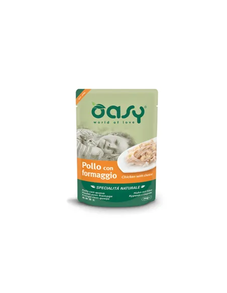Oasy Naturale Pollo Formaggio 70g Busta