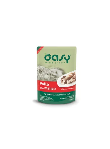 Oasy Naturale Pollo Manzo 70g Busta
