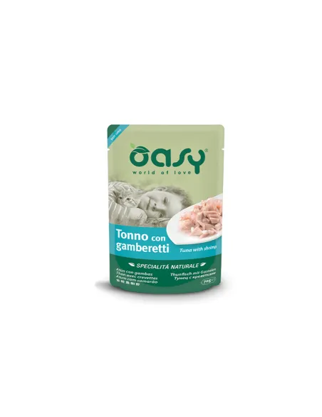 Oasy Naturale Tonno Gamberetti 70g Busta Oasy Naturale Tonno Gamberetti 70g Busta