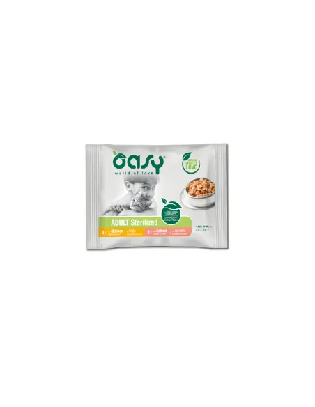 Oasy Wet Bocconcini Sterilize 4x85gr Busta Oasy Wet Bocconcini Sterilize 4x85gr Busta