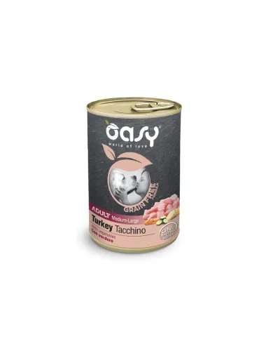 Oasy Wet Grain Free 400gr Adult Medium/Large Tacchino