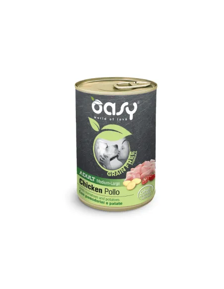 Oasy Wet Grain Free Pollo Adult Medium/Large 400g Oasy Wet Grain Free Pollo Adult Medium/Large 400g