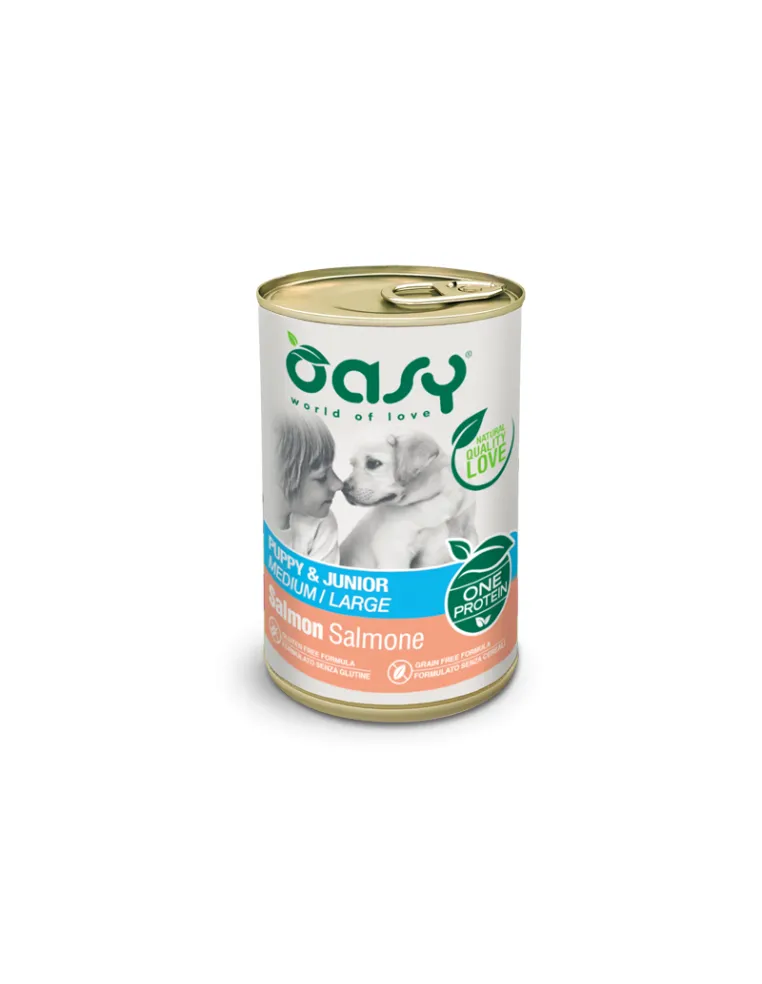 Oasy Wet Puppy Junior Salmone 400g Allbreed