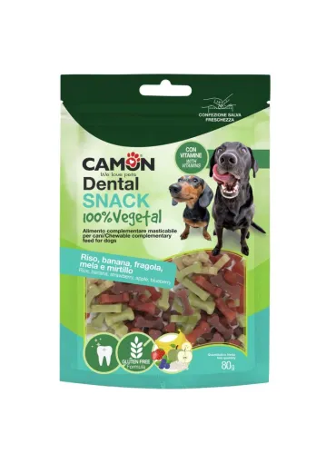 Osso Riso Banana Fragola Bauveg Snack per Cani 80gr