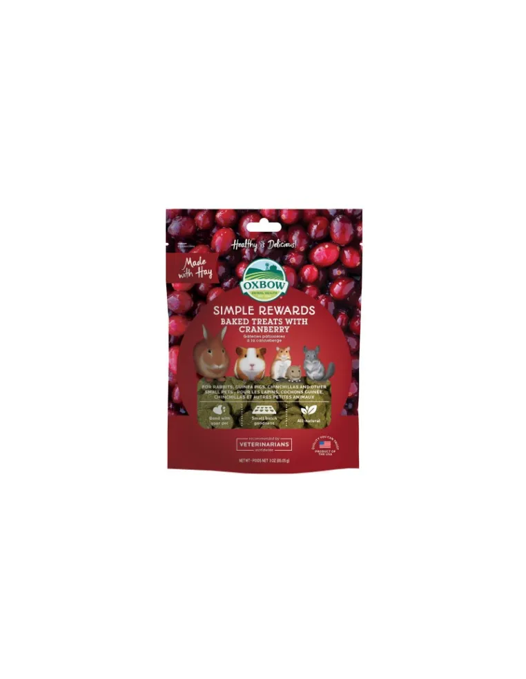 Oxbow Simple Rewards Cranberry Snack Roditori