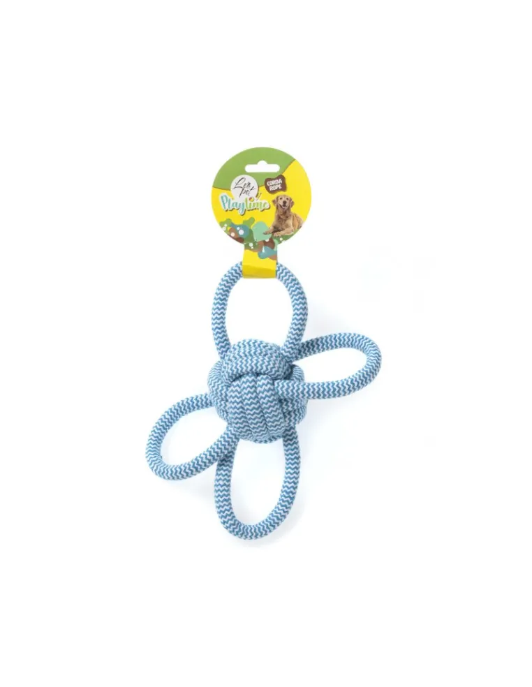 Palla Corda 4 Nodi Gioco Cane 26cm