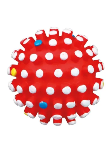 Palla Riccio Gioco Cane 6cm Vari Colori