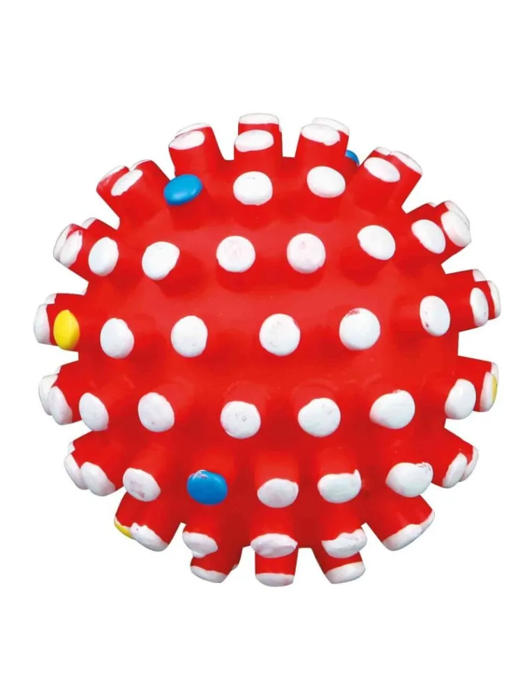 Palla Riccio Gioco Cane 6cm Vari Colori