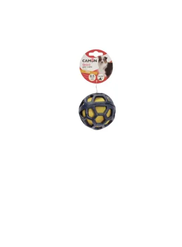 Palla TPR Imbottita con Squeaker per Cani Gioco Interattivo