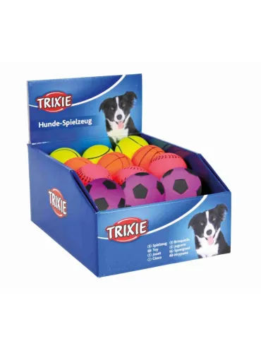 Palle Gioco Cane Gomma Morbida Assortite 6cm