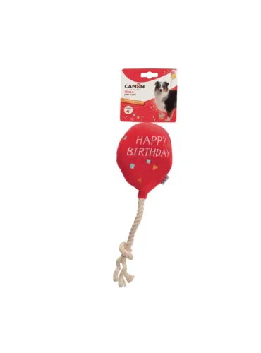 Palloncino Happy Birthday con Corda 20cm per Cani