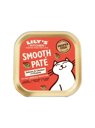 Paté Salmone e Pollo Lily's Cat Vaschetta 85g