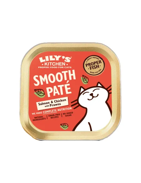 Paté Salmone e Pollo Lily's Cat Vaschetta 85g