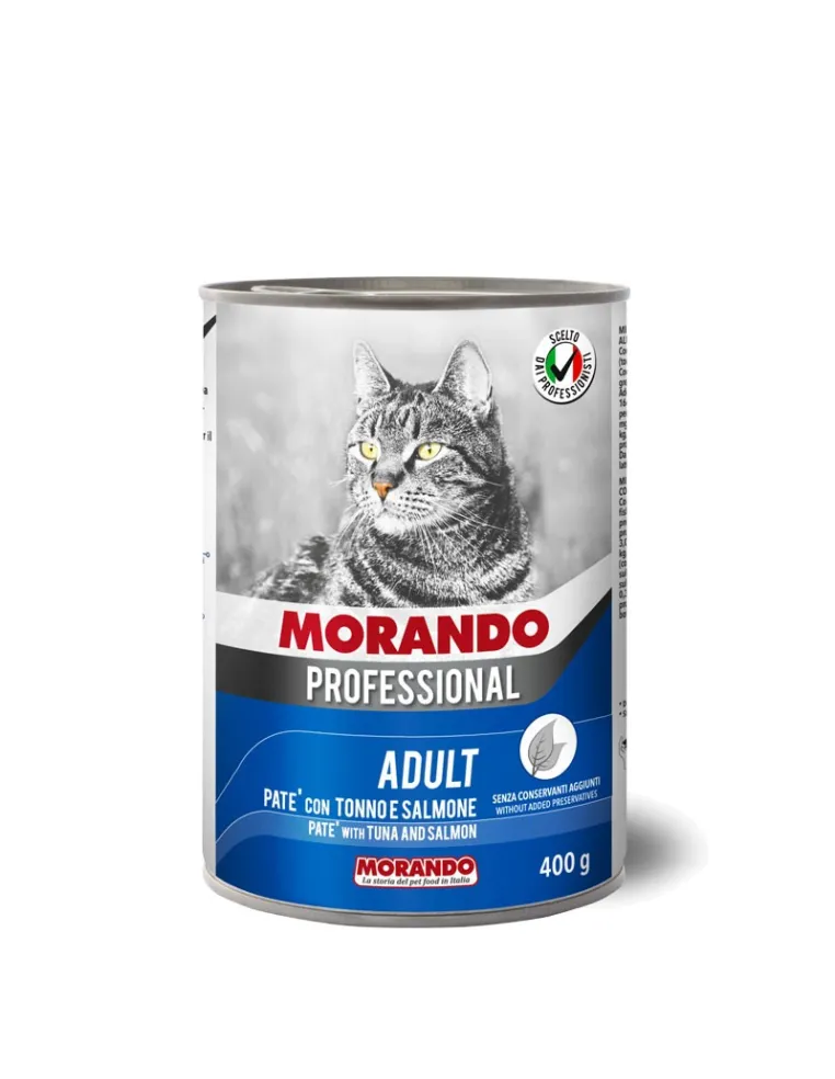 Paté Tonno e Salmone Cat Morando Professional Adult 400g