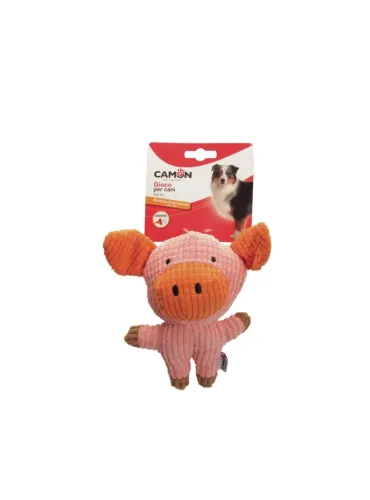 Peluche Maiale o Elefante Gioco Cane 18cm