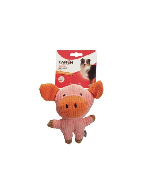 Peluche Maiale o Elefante Gioco Cane 18cm