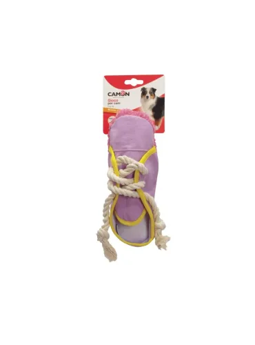 Peluche Scarpa con Corda per Cane 26cm