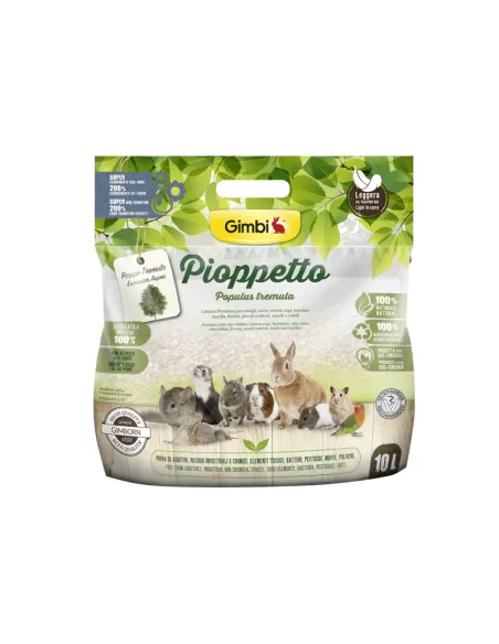 Pioppetto Gimbi Lettiera Roditori 10LT Pioppetto Gimbi Lettiera Roditori 10LT