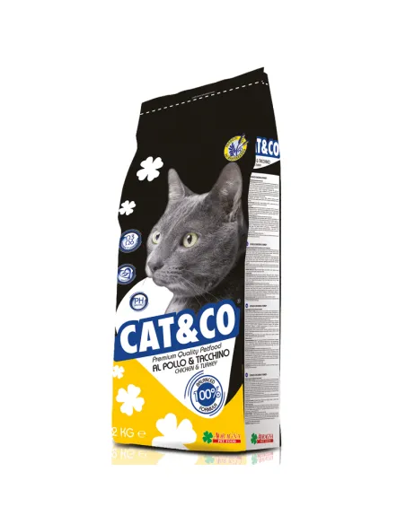 Premium Cat&Co Pollo e Tacchino 2kg Premium Cat&Co Pollo e Tacchino 2kg