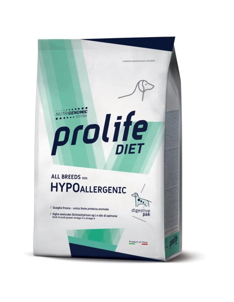 ProLife Hypoallergenic Quaglia All Breed 2kg Dog Vet