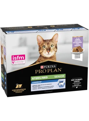 ProPlan Multip Steril 7+ Tacchino 10x85gr