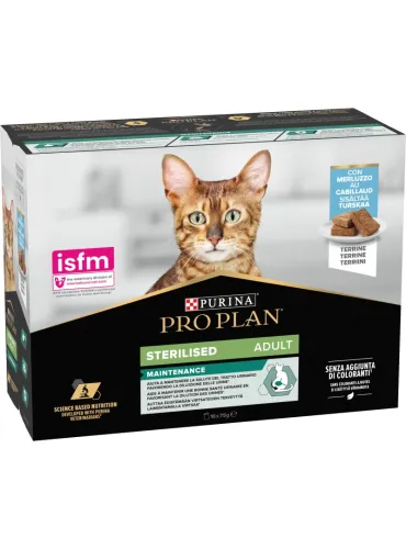 ProPlan Sterilised Mousse Merluzzo 10x85gr
