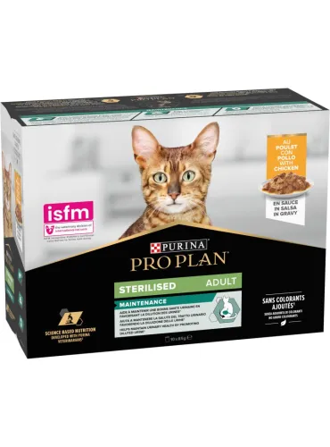 ProPlan Sterilised Pollo Salsa 10 Buste da 85g