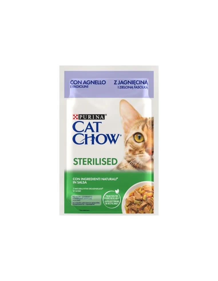 Purina Cat Chow Agnello Fagiolini 85g Busta