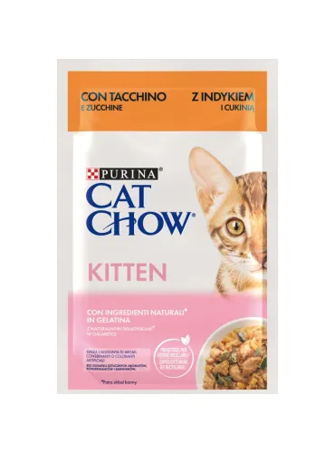 Purina Cat Chow Kitten Tacchino Zucca 85g Busta