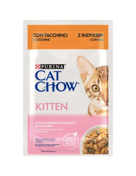 Purina Cat Chow Kitten Tacchino Zucca 85g Busta