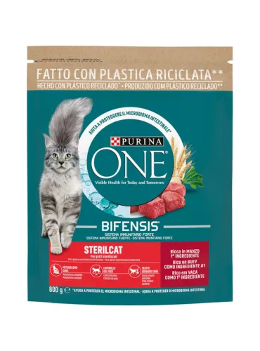 Purina One Sterilcat Manzo Frumento 800g