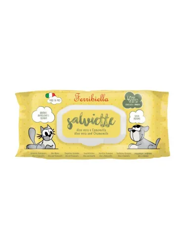 Salviette Aloe per Cani e Gatti 40 Pezzi