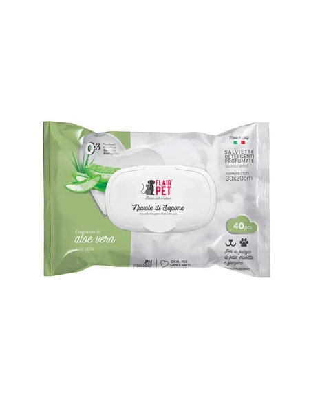 Salviette Nuvole Sapone Aloe Vera 40 Pezzi