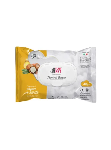 Salviette Nuvole Sapone Argan e Karite 40 pezzi