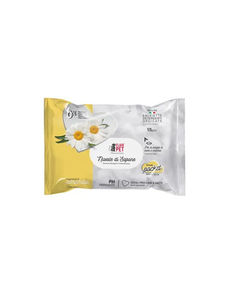 Salviette Nuvole Sapone Camomilla Pocket 15 Pezzi