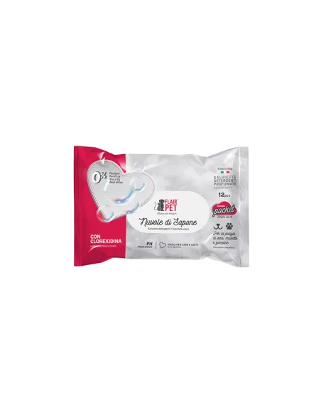 Salviette Nuvole Sapone Clorexidina Pocket 12pz Salviette Nuvole Sapone Clorexidina Pocket 12pz