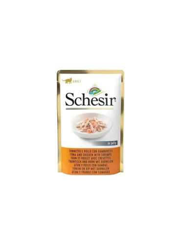 Schesir Cat Tuna Chicken Shrimp 85g Pouch