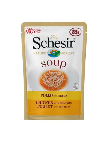 Schesir Soup Pollo Zucca 85g Cibo per Gatti
