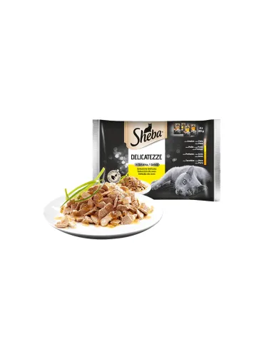 Sheba Delicatezze in Gelatina Pollo 4x85gr