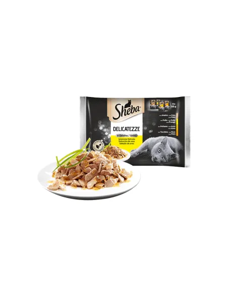 Sheba Delicatezze in Gelatina Pollo 4x85gr