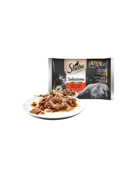 Sheba Selezione con Carne 4x85gr Sheba Selezione con Carne 4x85gr