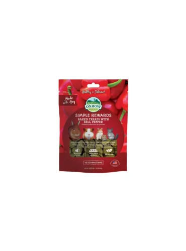 Simple Rewards Bell Pepper Snack Roditori Oxbow 60g