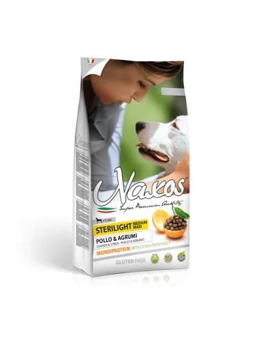 Sterilight Dog Naxos 12kg Pollo Agrumi Med/Max