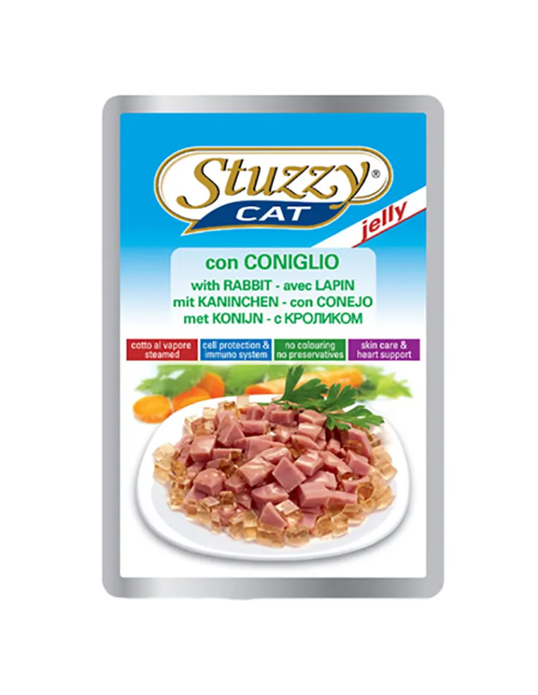 Stuzzy Cat Jel Adult Busta 85gr con Coniglio