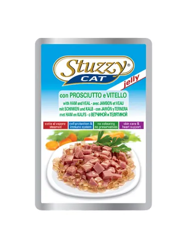 Stuzzy Cat Jel Adult Prosciutto e Vitello 85g Busta